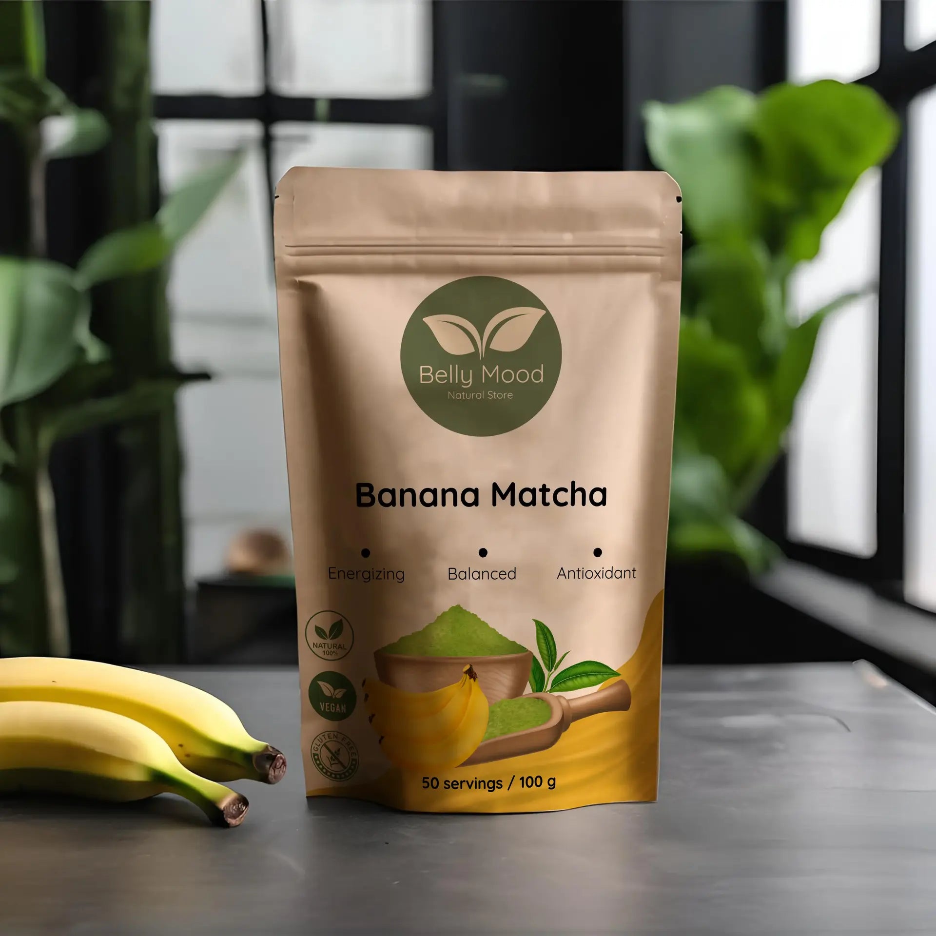 Bananinė Matcha - Banana Matcha - Belly Mood
