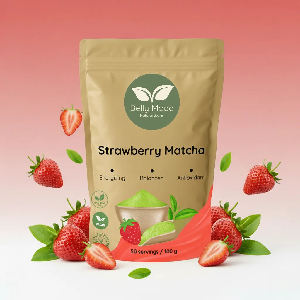 Braškinė matcha | strawberry matcha