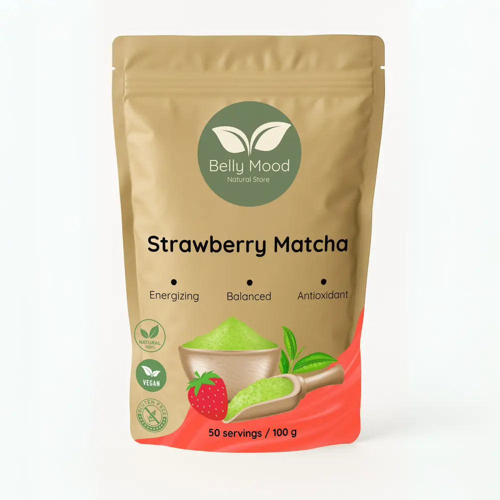 Braškinė matcha arbata