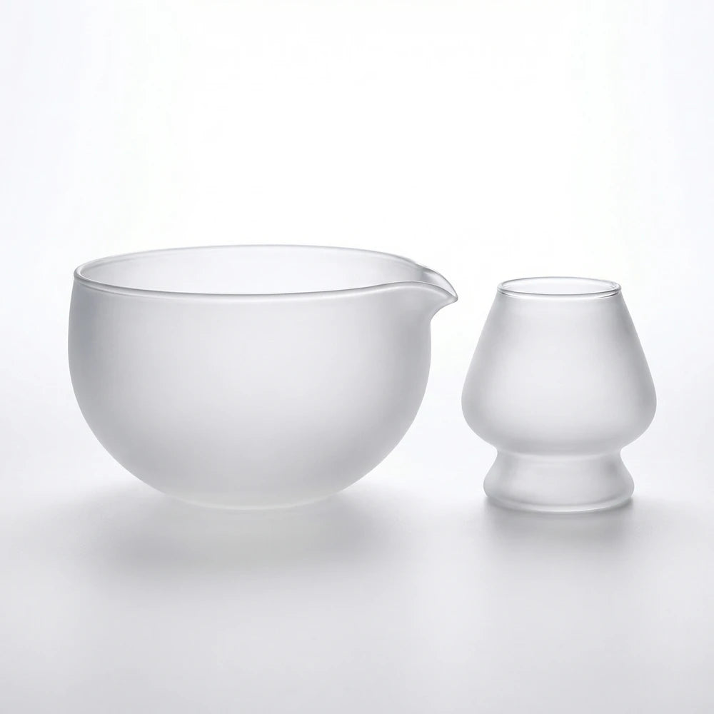 Glass Matcha Bowl Set