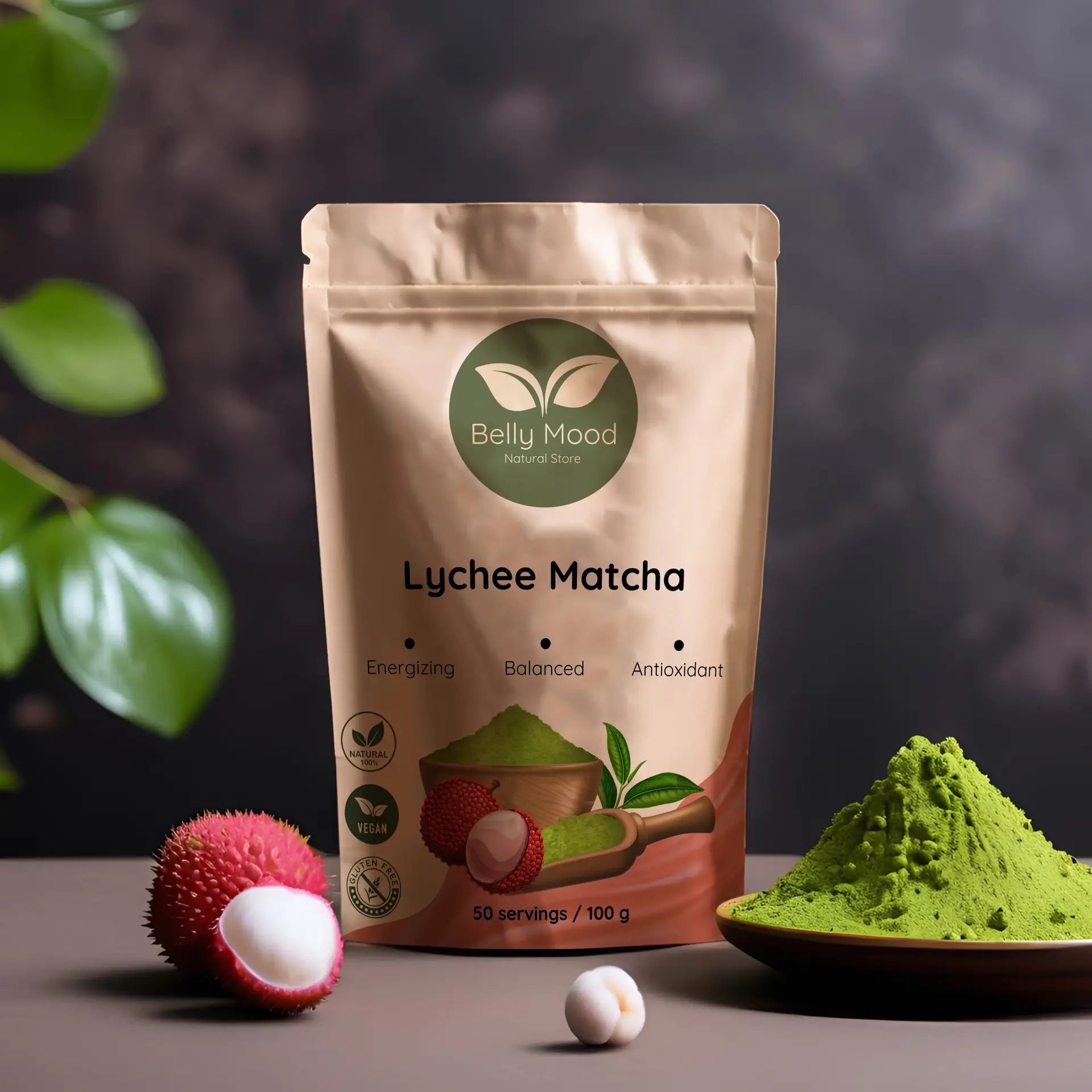 Ličių Matcha - Lychee Matcha - Belly Mood