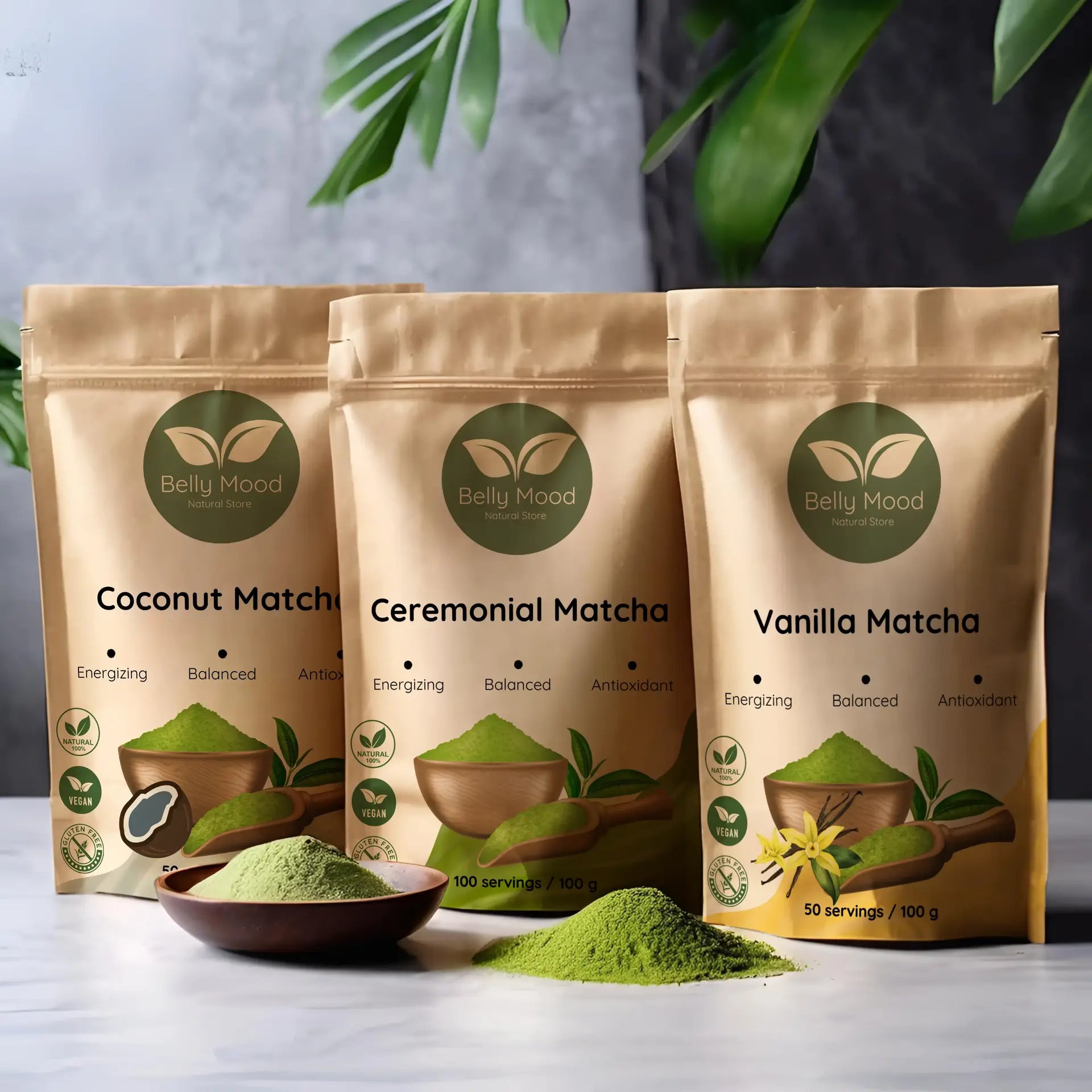 Belly Mood Matcha Rinkinys Bundle