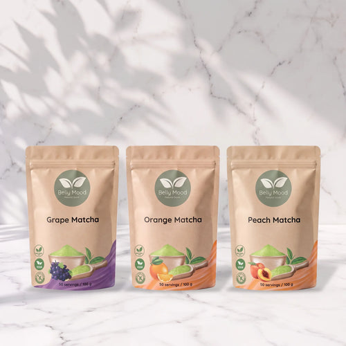 Vaisinė gaiva matcha rinkinys