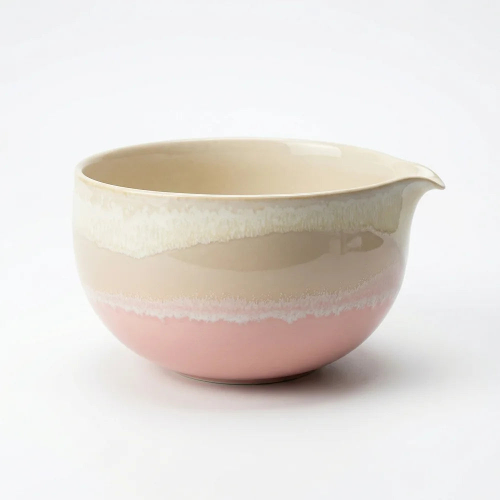 Yellow-Pink matcha bowl