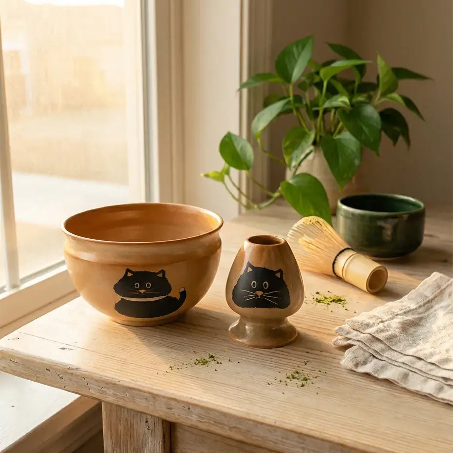 Matcha Rinkiniai Rankų Darbo Matcha Indų Rinkiniai: Dubenėliai ir Šluotelės Laikikliai ...