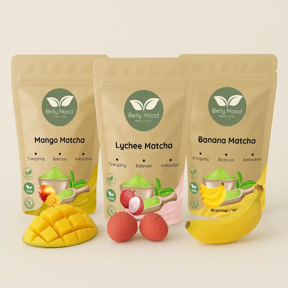 Egzotinis matcha rinkinys - Belly Mood