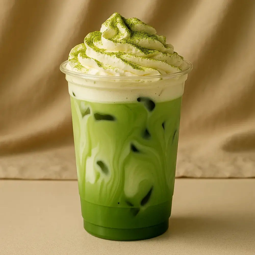 matcha latte su grietinele